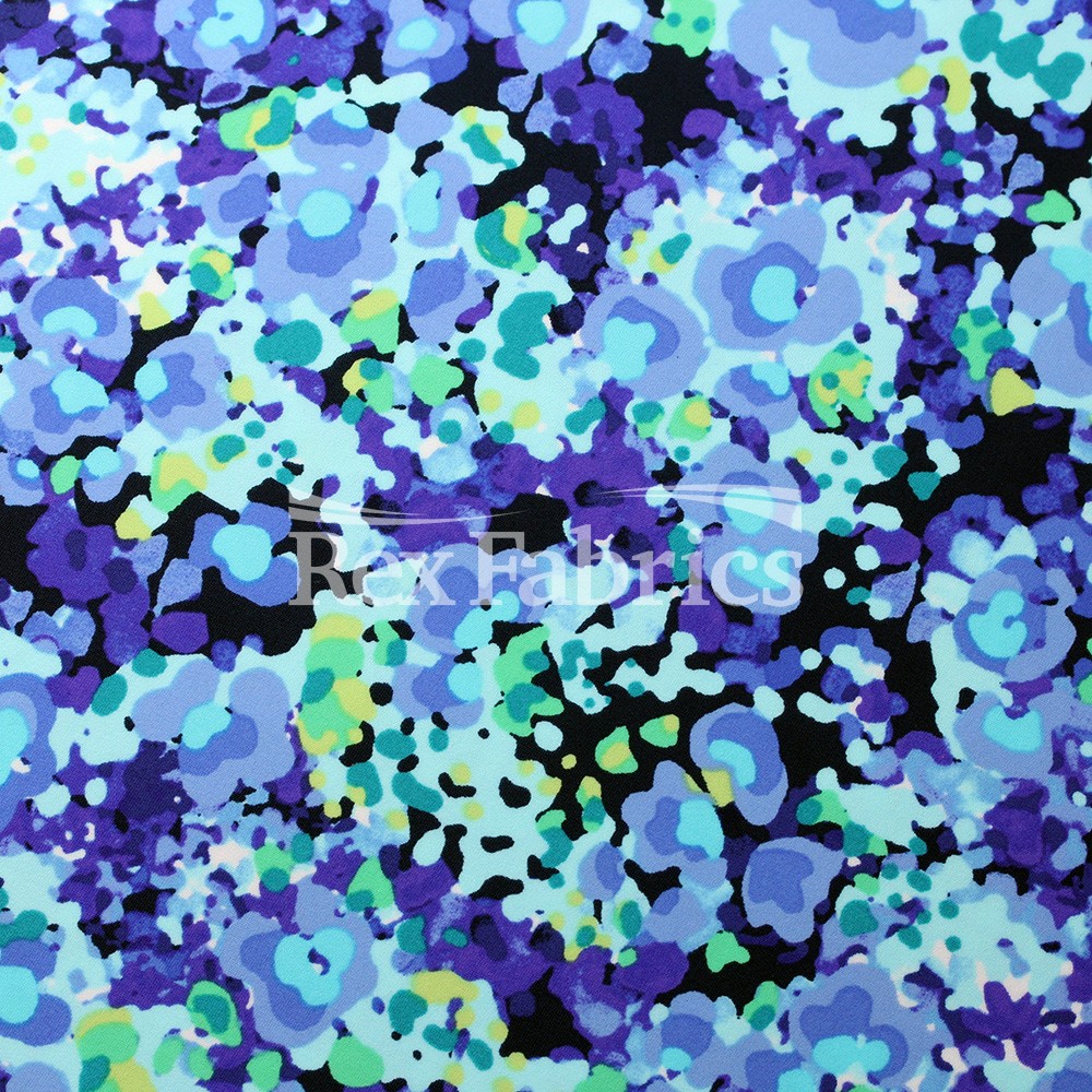 Boho Garden 4-Way Stretch Nylon Spandex Print fabric