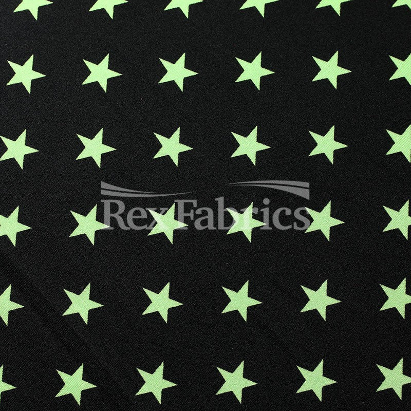 Custome-Star-printed-nylon-spandex-200-gsm-black-lime