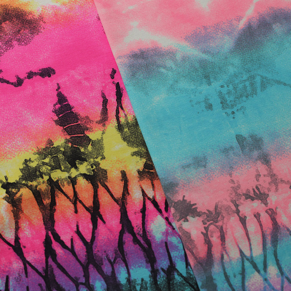 Electric Tie Dye fabric