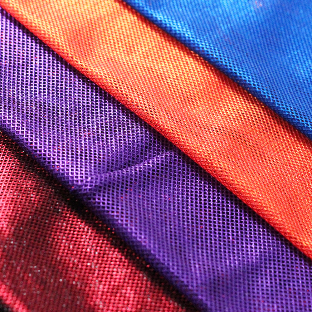 Fishnet Foil fabric