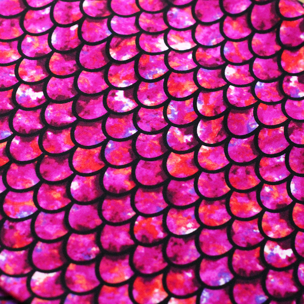 Scallop Printed Nylon Spandex fabric
