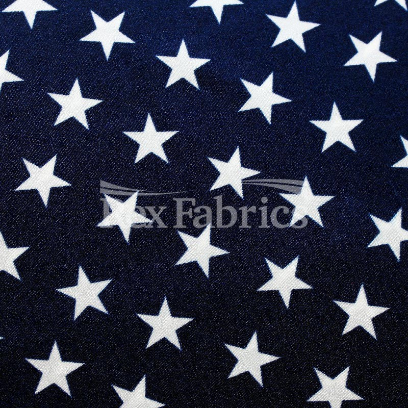 Homeland-Star-printed-nylon-spandex-navy-white
