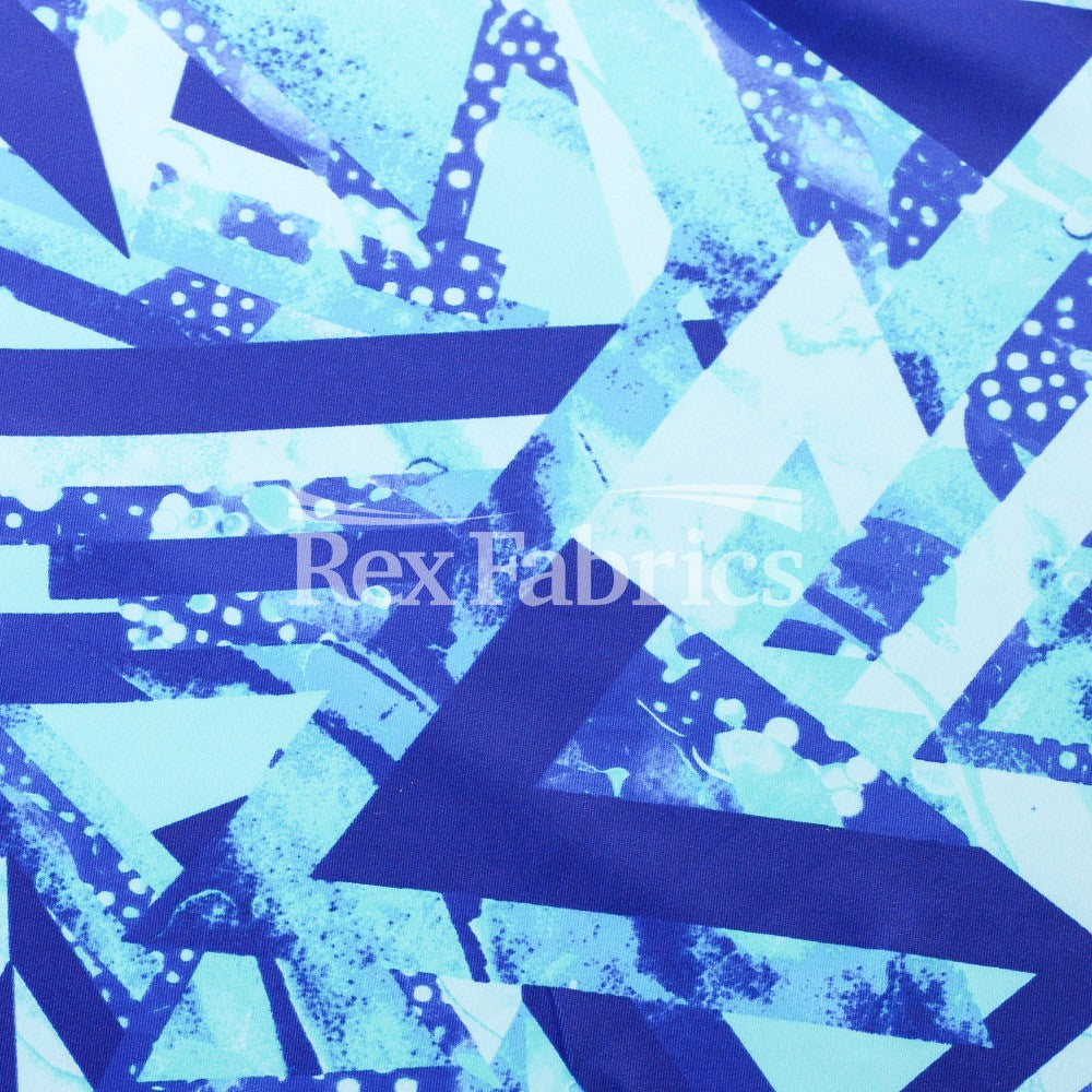 Geo Pop - 4-Way Stretch Poly Spandex Print Tricot fabric
