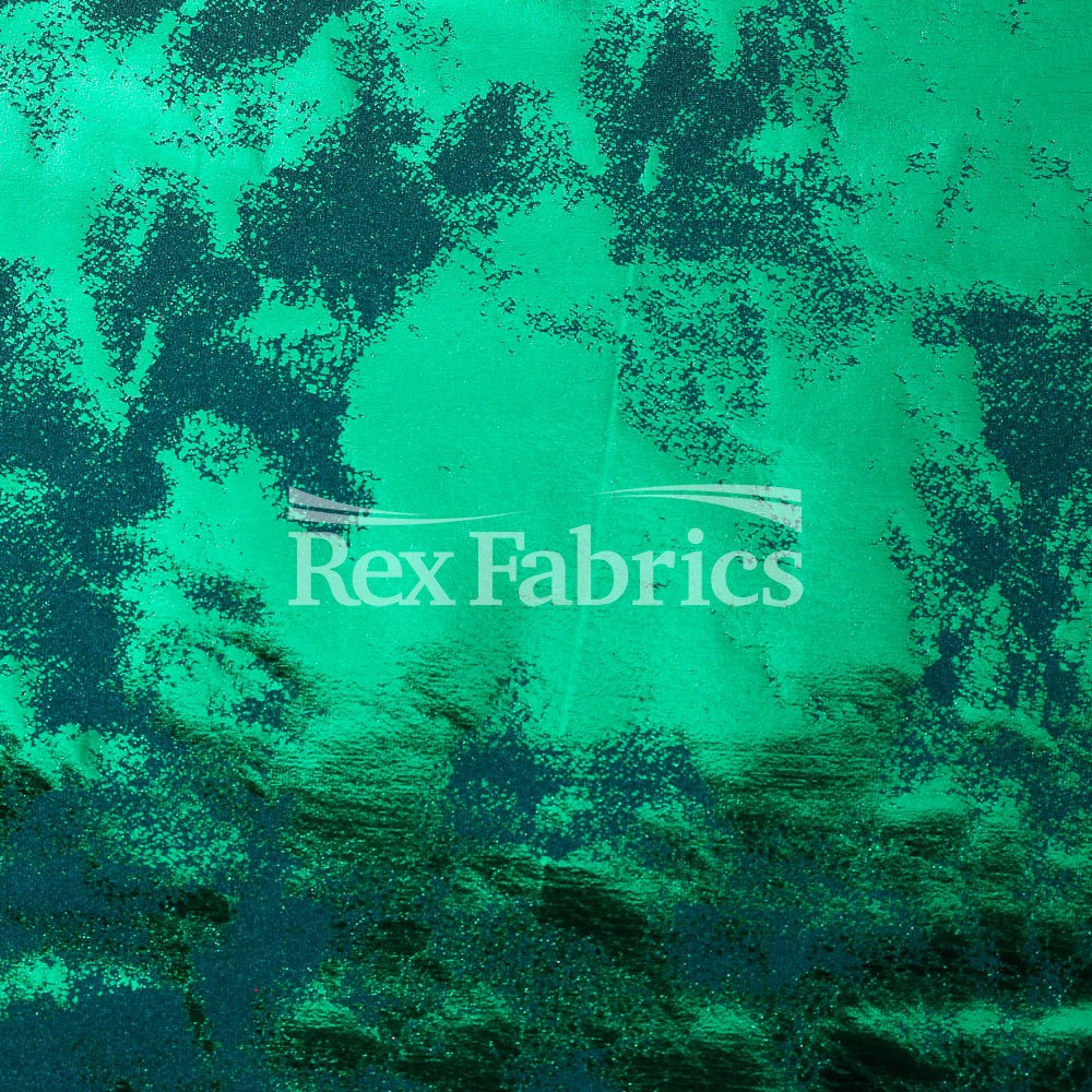 Antique Foil Nylon Spandex Hologram fabric