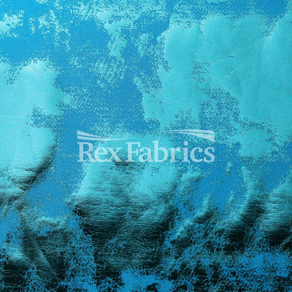 Antique Foil Nylon Spandex Hologram fabric