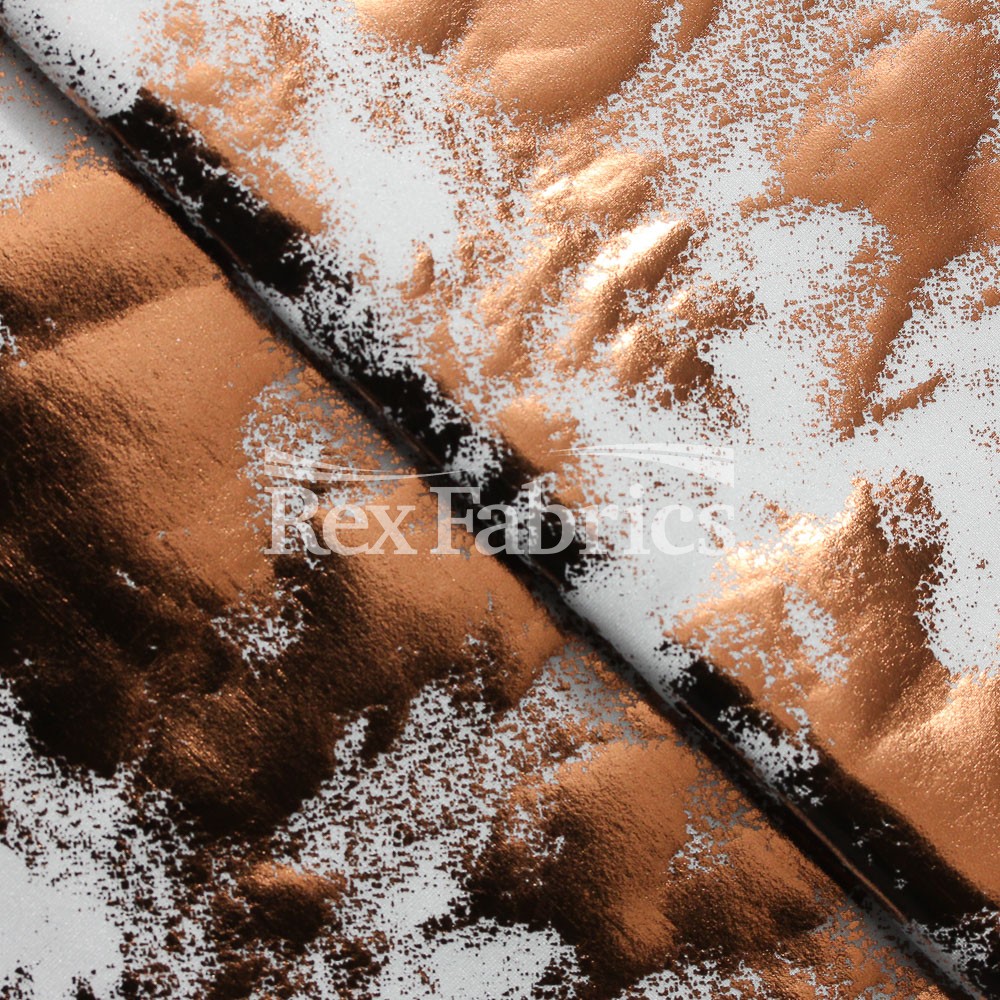Antique Foil Nylon Spandex Hologram fabric