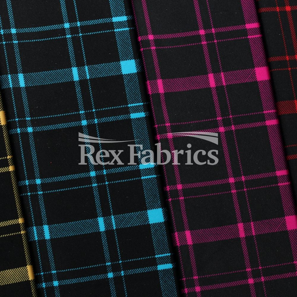 Perfect Plaid - 4-Way Stretch Nylon Spandex Print fabric