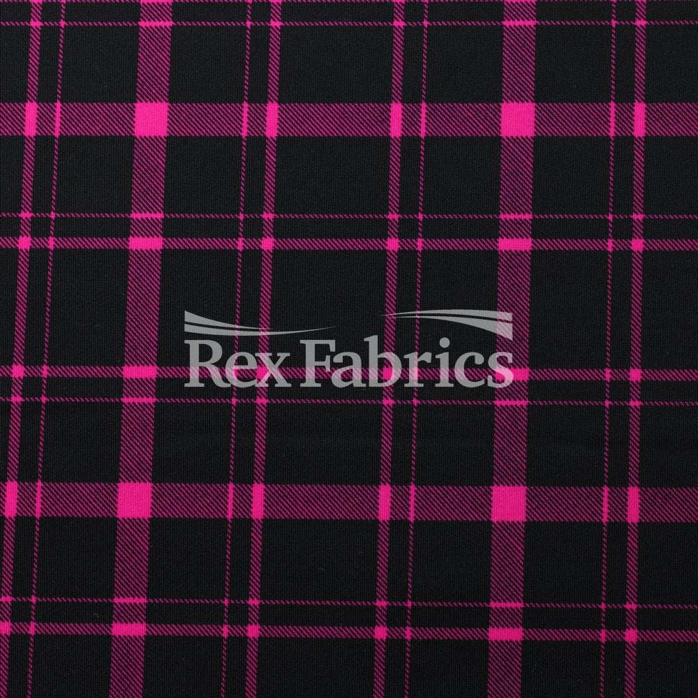 Perfect Plaid - 4-Way Stretch Nylon Spandex Print fabric