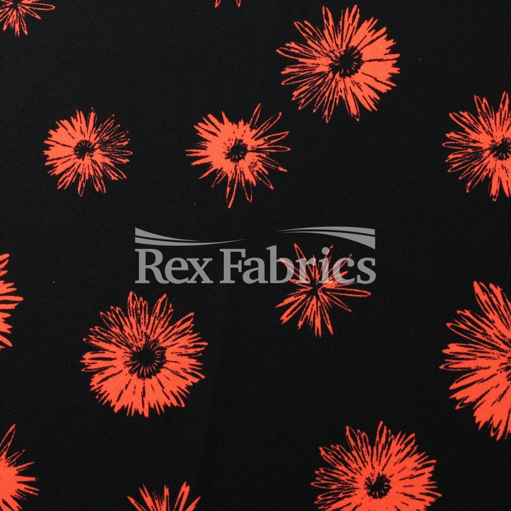 Daisy - 4-Way Stretch Nylon Spandex Print fabric