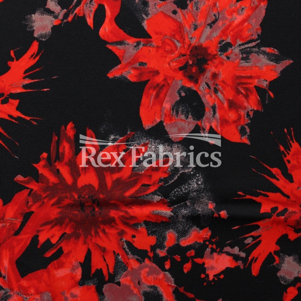 Moulin Rogue - 4-Way Stretch Nylon Spandex Print fabric