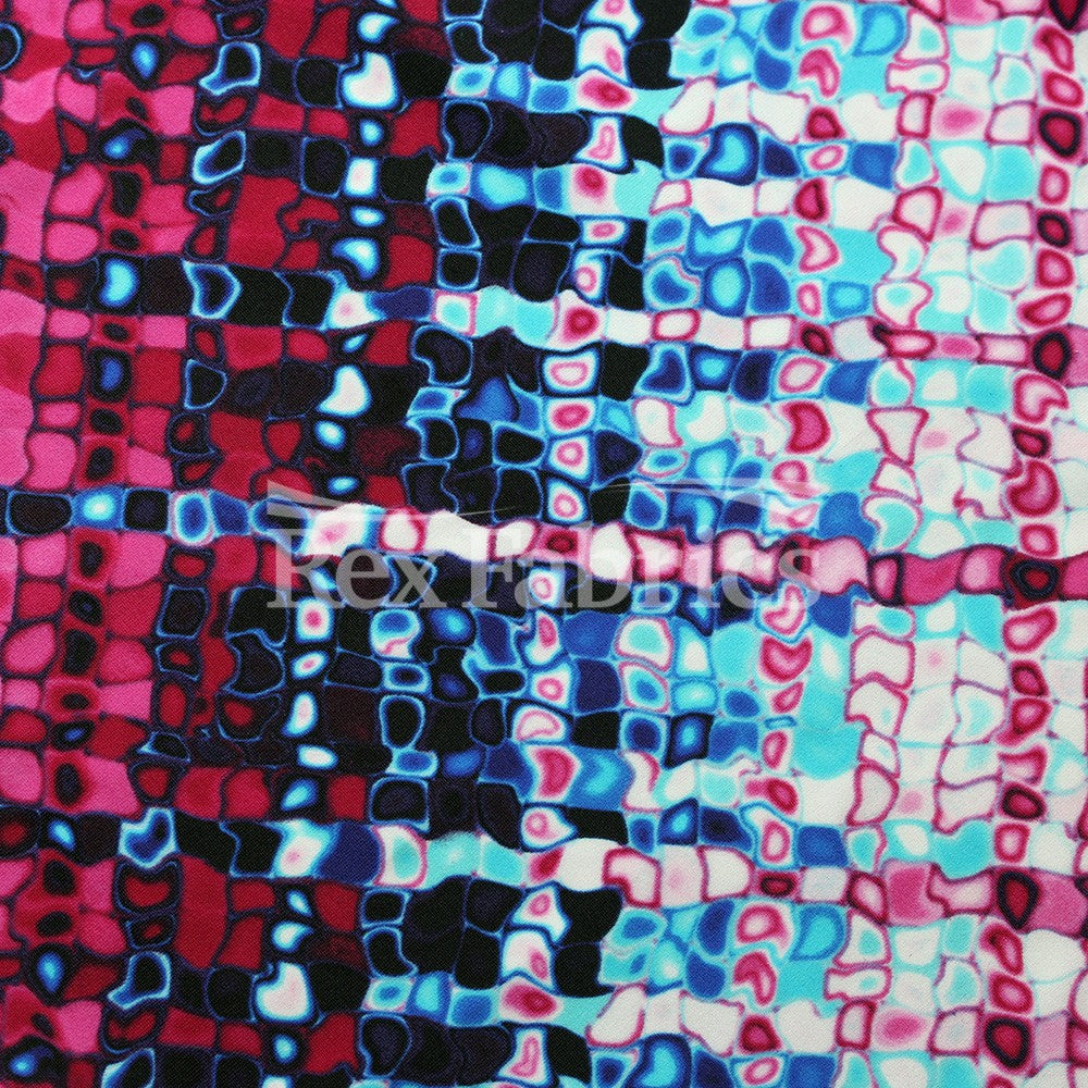 Kaleidoscope Stripe - 4-Way Stretch Nylon Spandex Print fabric