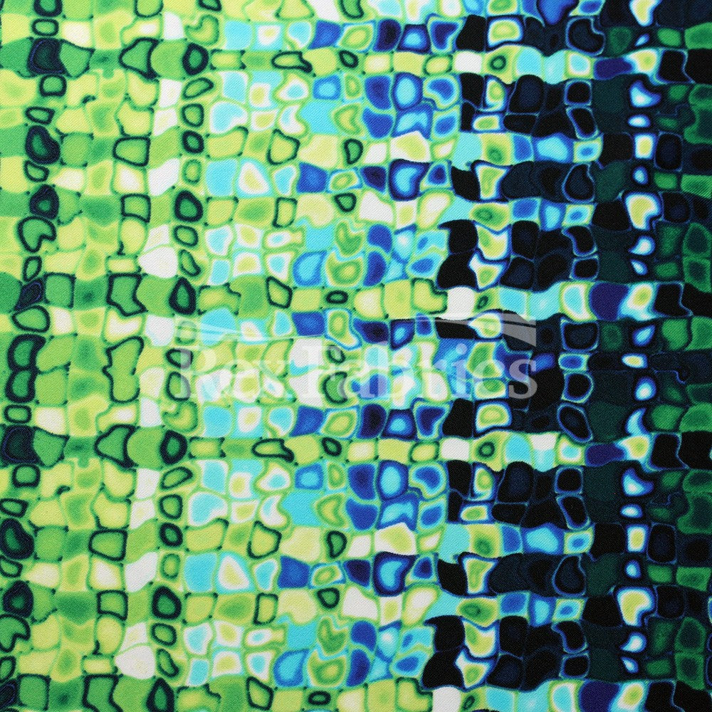 Kaleidoscope Stripe - 4-Way Stretch Nylon Spandex Print fabric