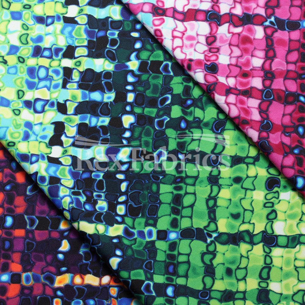 Kaleidoscope Stripe - 4-Way Stretch Nylon Spandex Print fabric