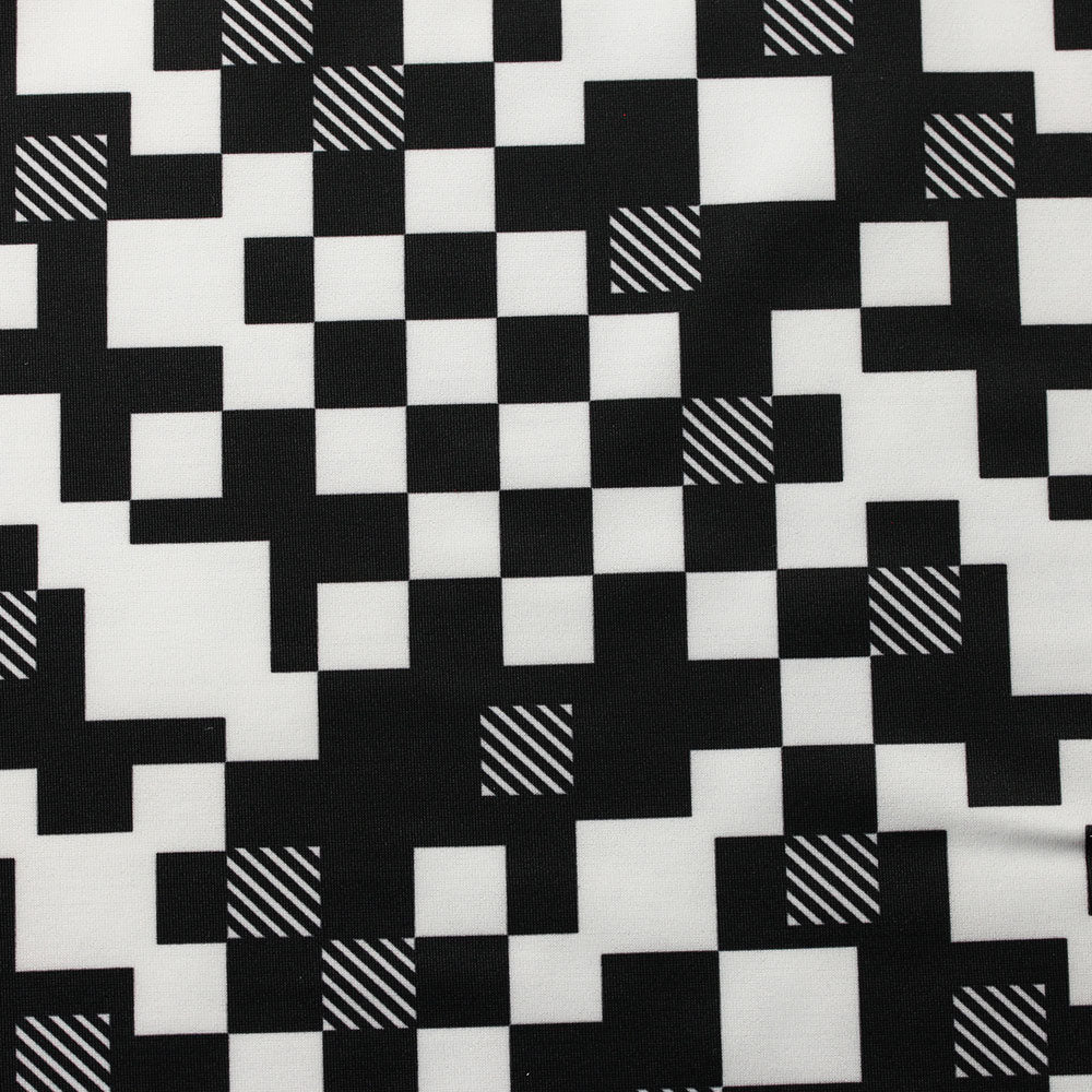 Metro Geo - Poly Spandex Tricot Print fabric