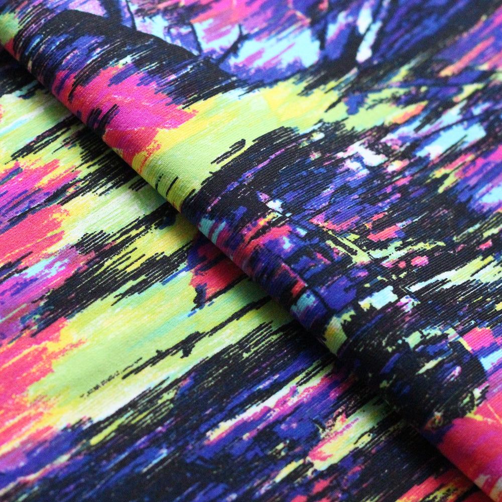 Optic Blaze colorful nylon spandex fabric - 4 way stretch - – Rex Fabrics