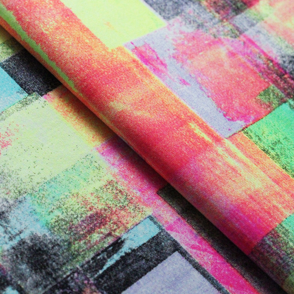 Blockade Printed Nylon Spandex fabric
