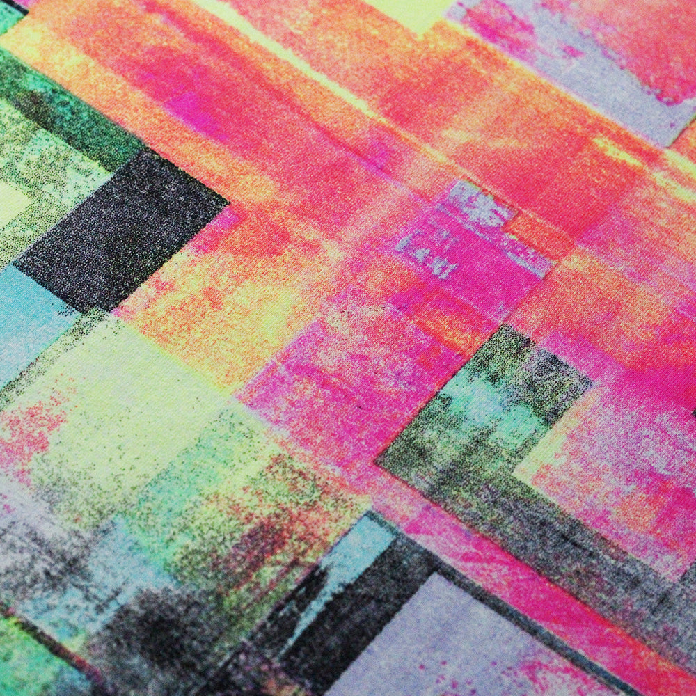 Blockade Printed Nylon Spandex fabric