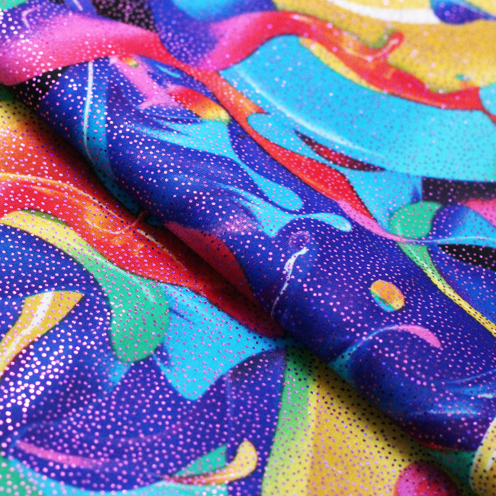 Bubblelicious Printed Nylon Spandex fabric