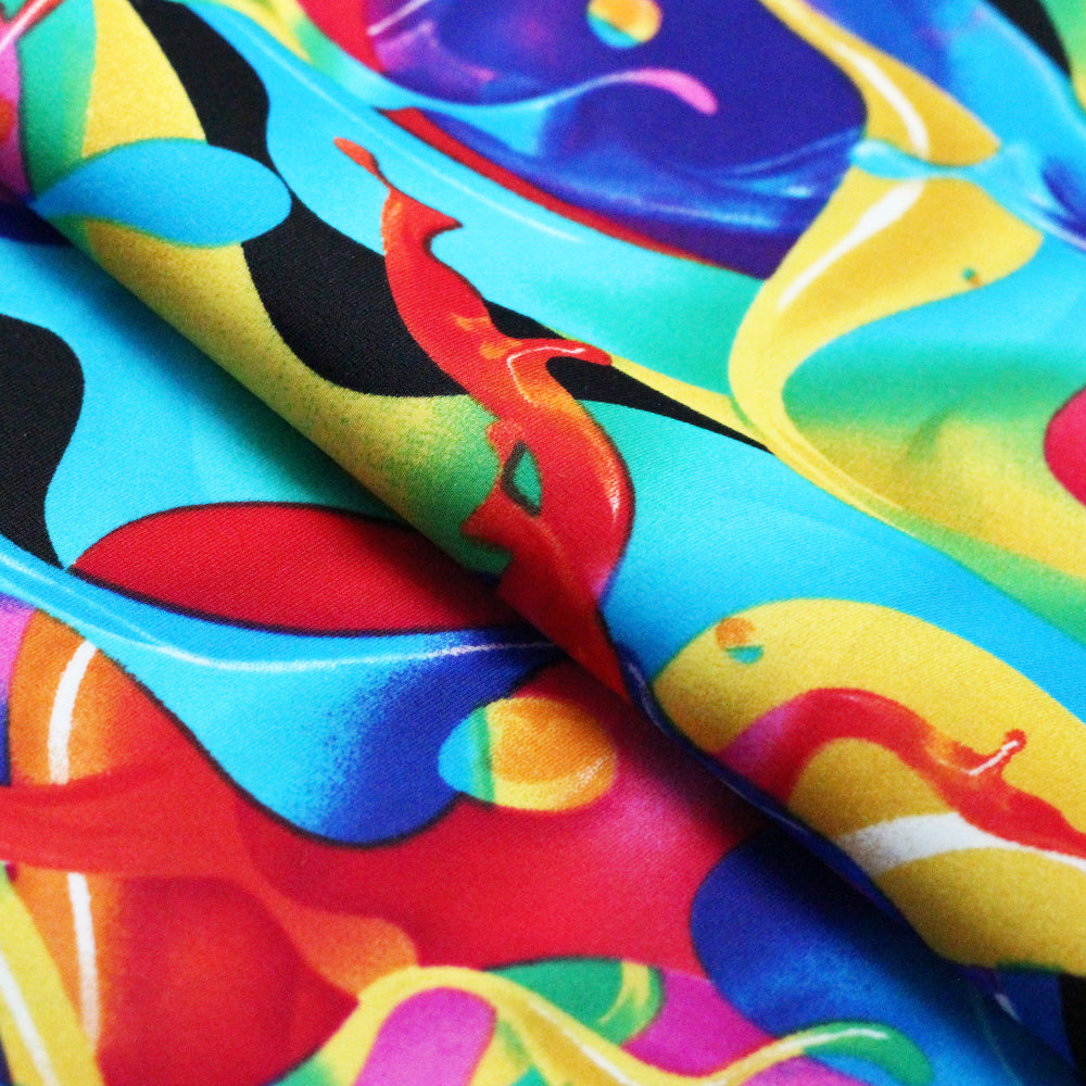 Bubblelicious Printed Nylon Spandex fabric