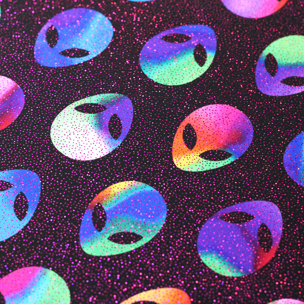 Alien / Multicolor Alien Print Fabric / 4-Way Stretch – Rex Fabrics