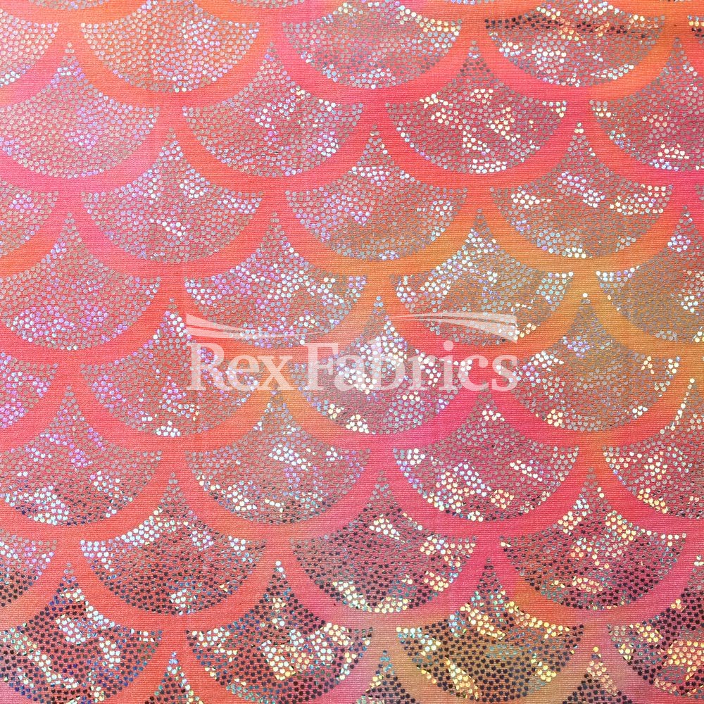 Tie Dye Monster Mermaid - Nylon Spandex Hologram fabric