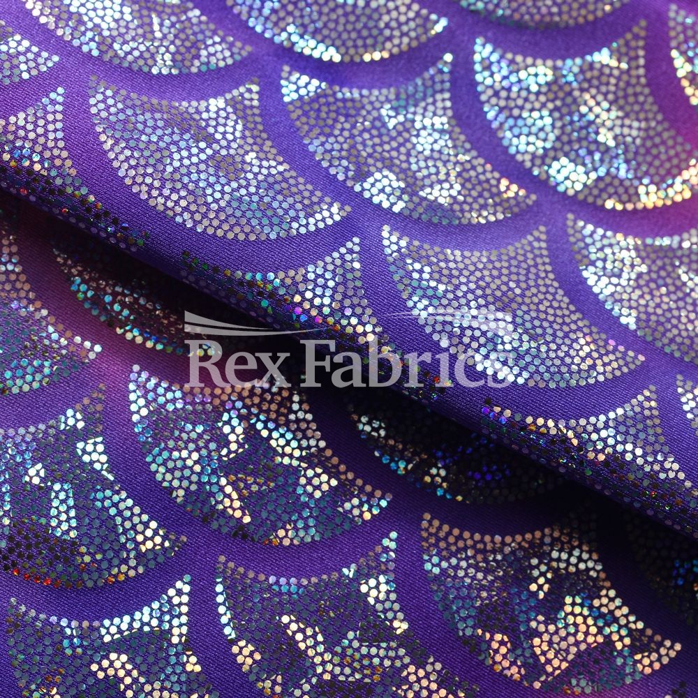Tie Dye Monster Mermaid - Nylon Spandex Hologram fabric