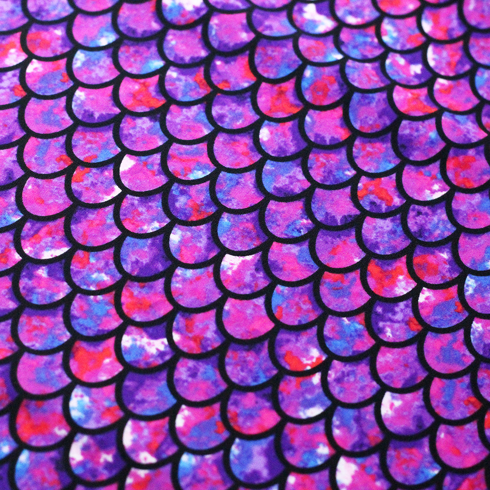 Scallop Printed Nylon Spandex fabric