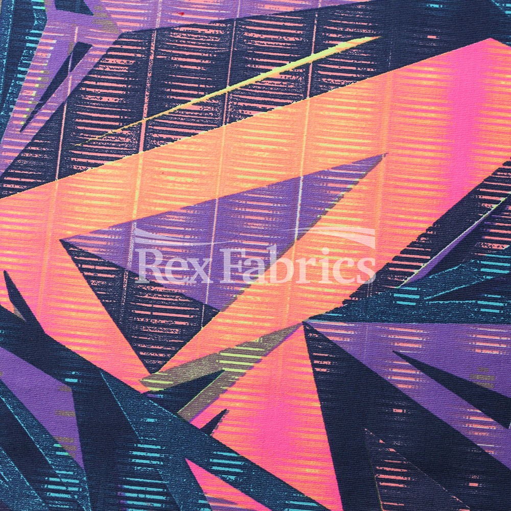 Razors Edge 4-Way Stretch Nylon Spandex Print fabric