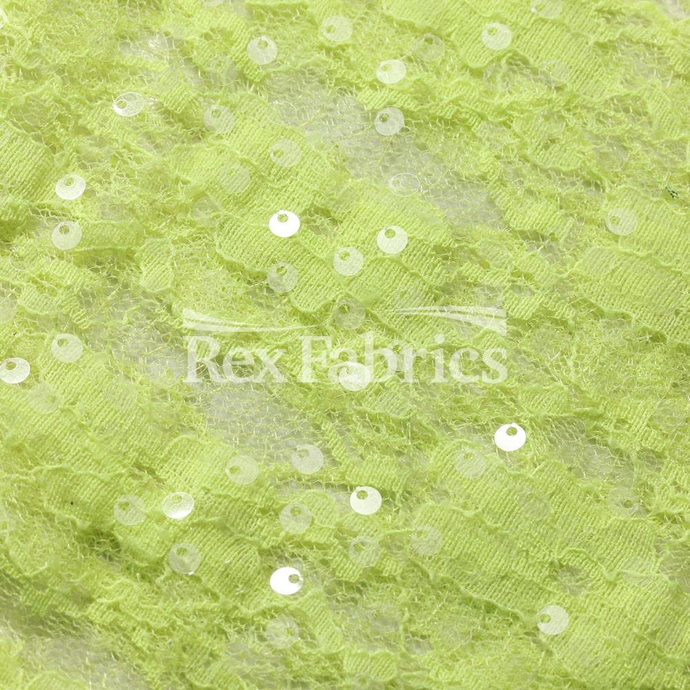 Seduction Lace Sequins - Nylon Spandex Tricot fabric