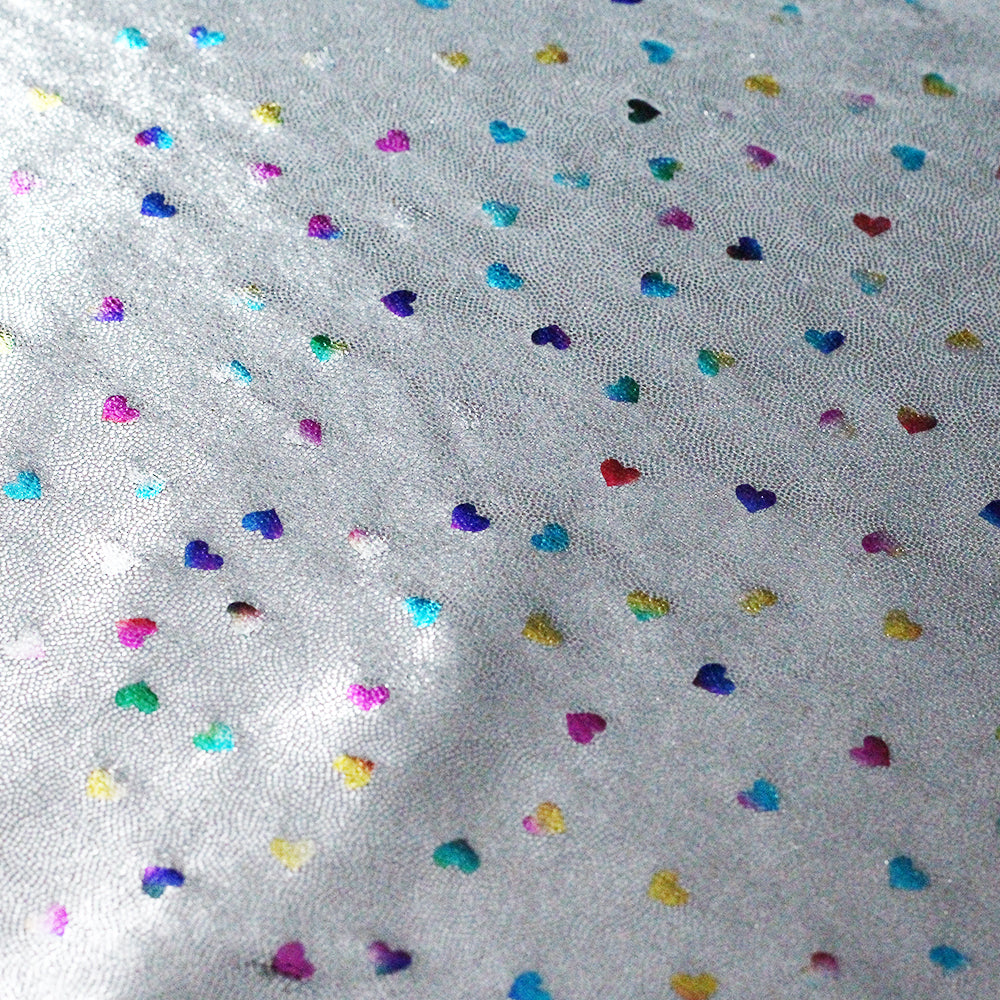 Matrix Foil Hearts fabric
