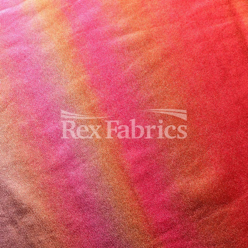 Sunset Ombre - 4-Way Stretch Nylon Spandex Hologram fabric
