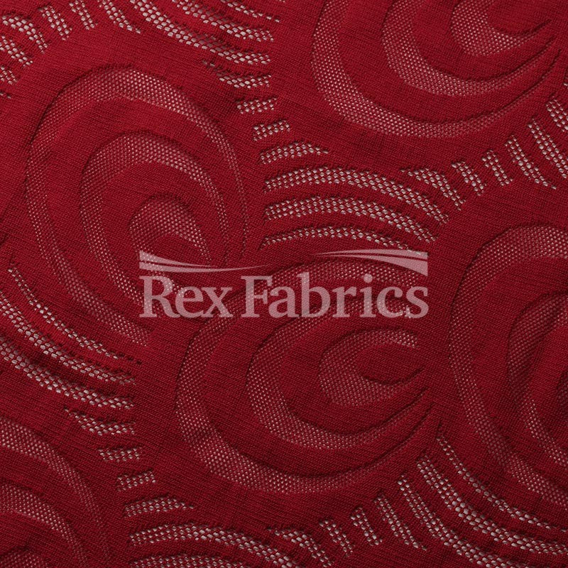Swirl Lace - 4-Way Stretch Nylon Spandex Lace in 6 Colorways fabric