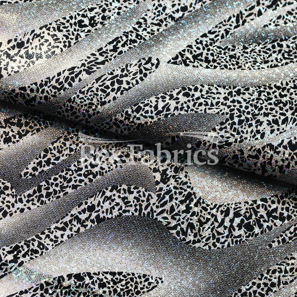 Twinkle Zebra - Nylon Spandex Tricot fabric