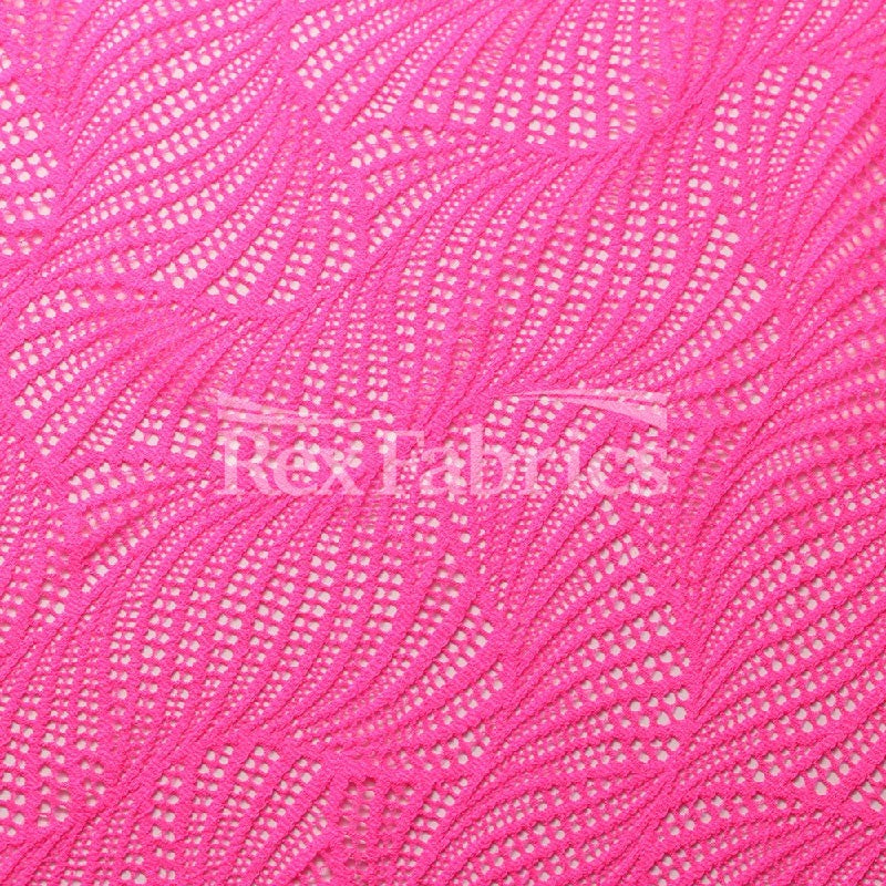 Twister Lace - 4-Way Stretch Nylon Spandex Lace in 6 Colorways fabric