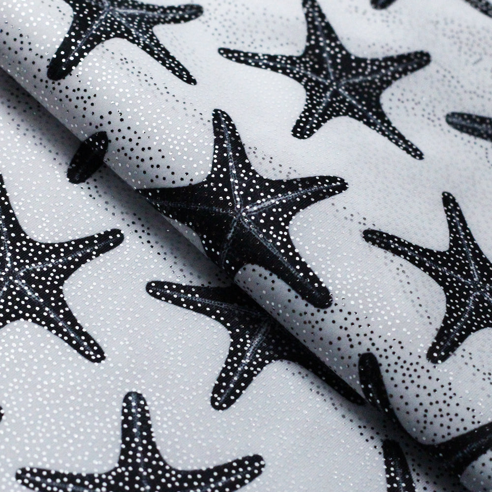 Sea Star - 4-Way Stretch Poly Spandex Print fabric