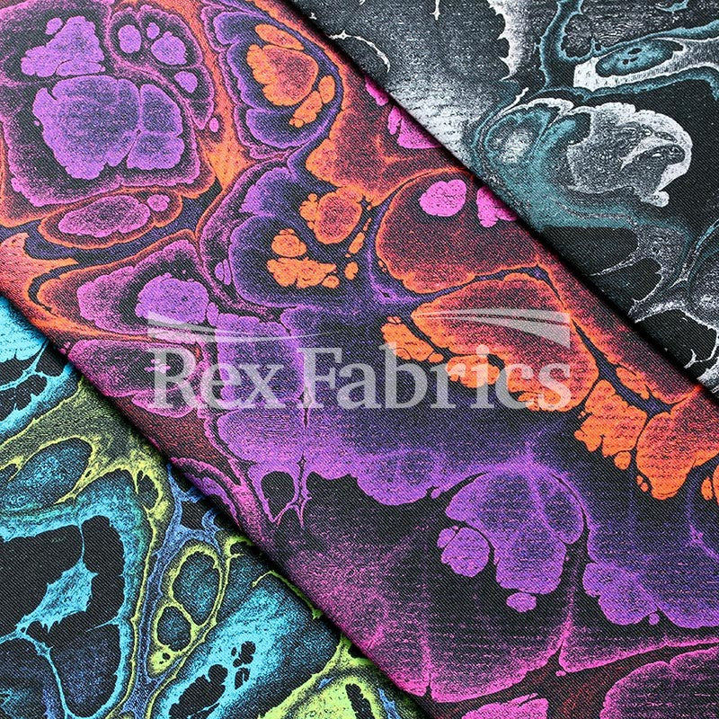 Abstractive - 4-Way Stretch Nylon Spandex Digital Print fabric