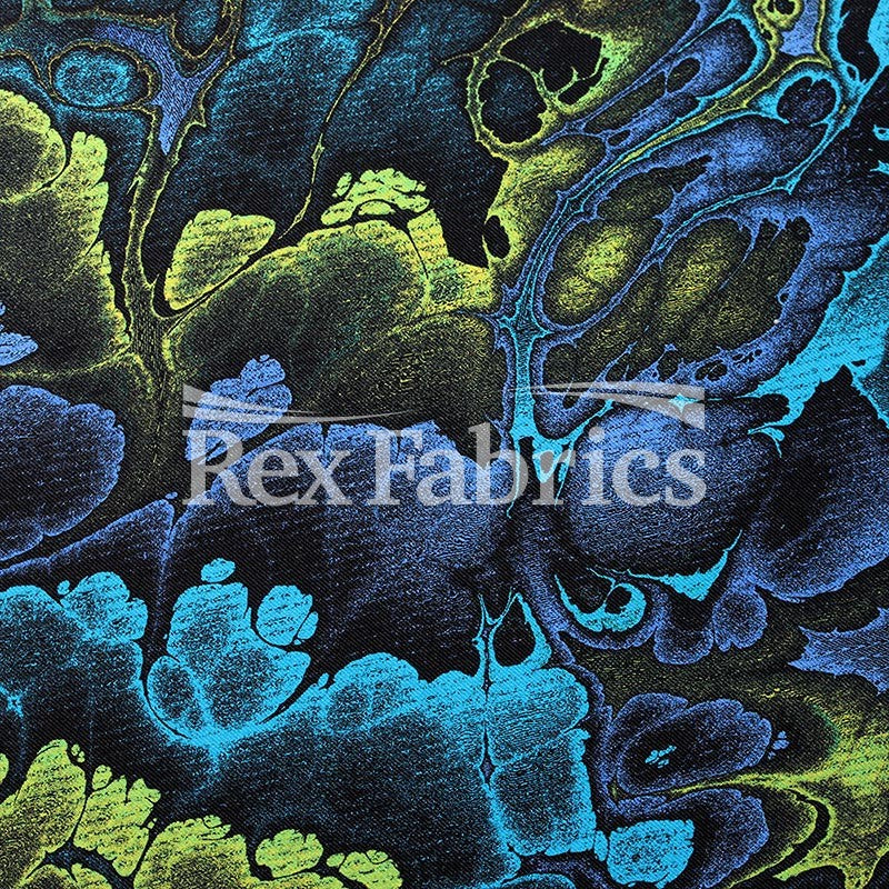 Abstractive - 4-Way Stretch Nylon Spandex Digital Print fabric