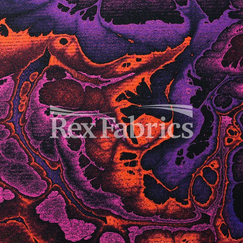 Abstractive - 4-Way Stretch Nylon Spandex Digital Print fabric