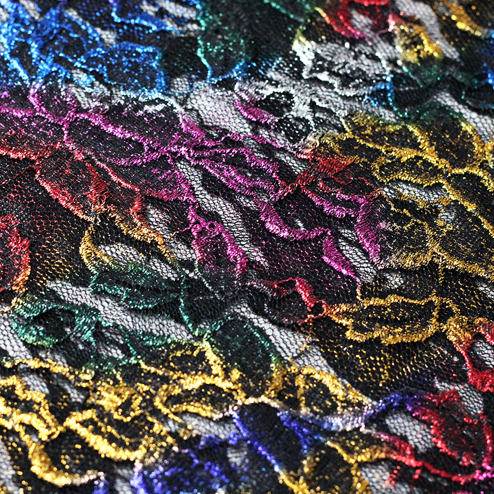 Passion Flower Foil fabric