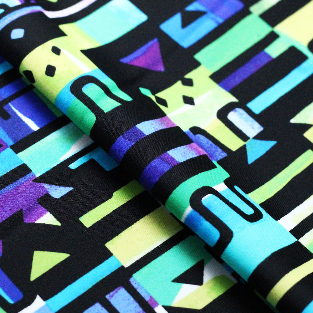 Afro Beat Printed Nylon Spandex fabric