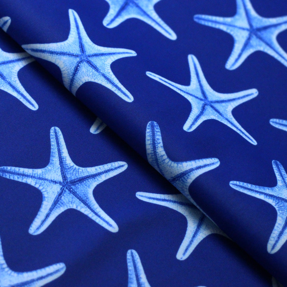 Sea Star - 4-Way Stretch Poly Spandex Print fabric