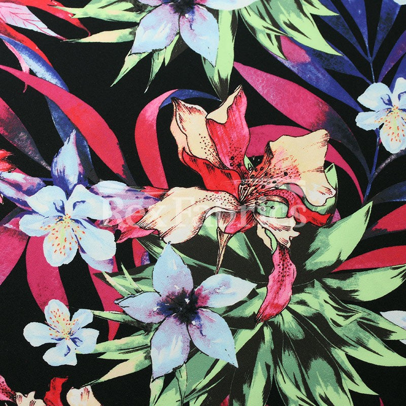 Botanical Garden Printed Nylon Spandex fabric