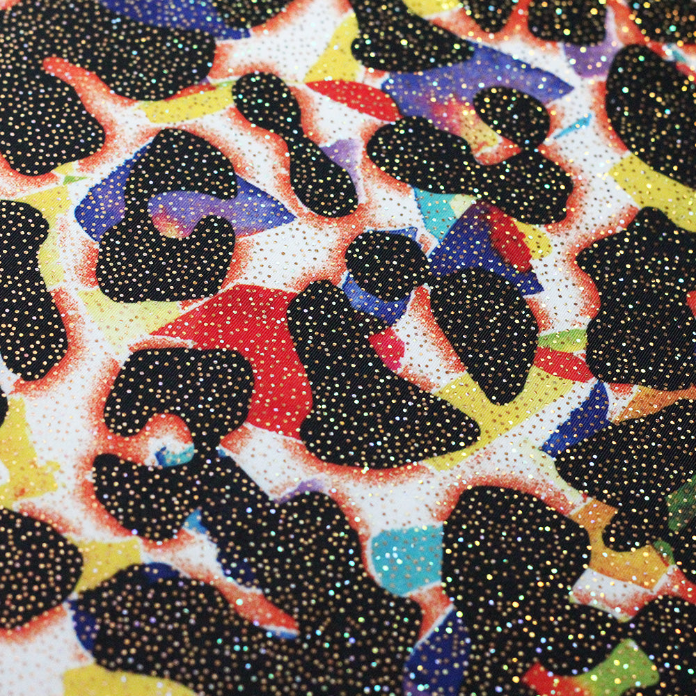 Cat Preppy Printed Poly Spandex fabric