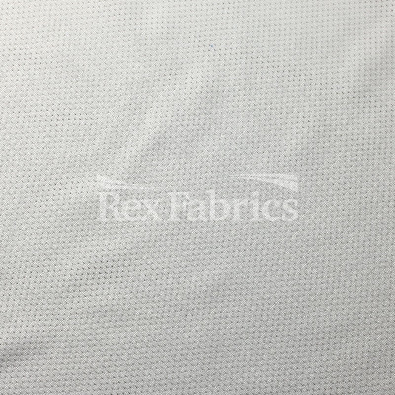 Easy Mesh White and Black 100% Poly Mesh fabric