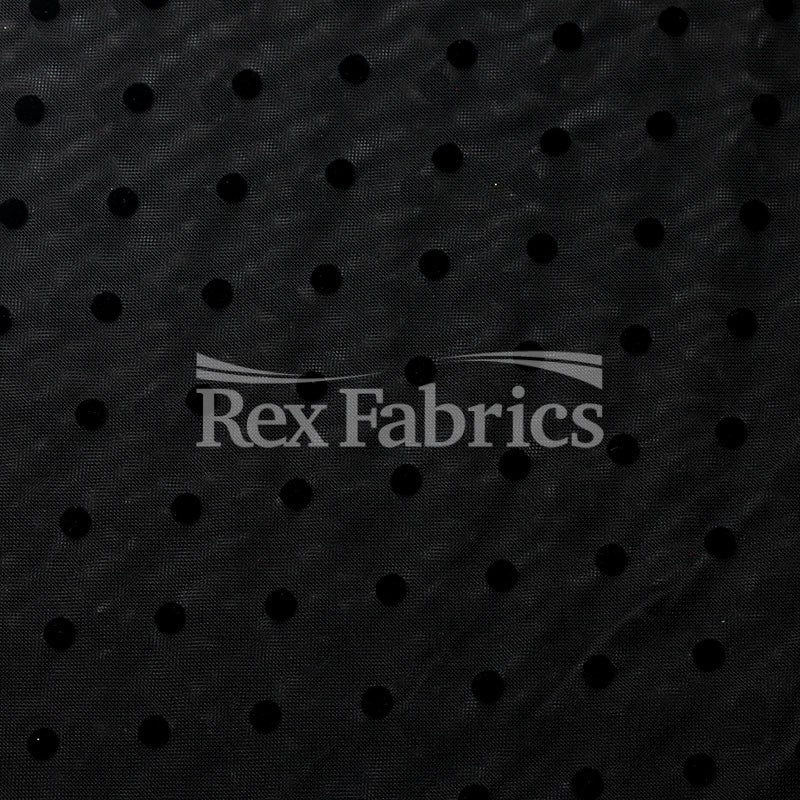Flocked Dot Mesh - Poly Spandex Mesh fabric