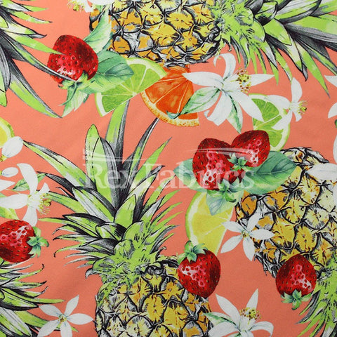 Fruit Cocktail - summer fruit pattern fabric