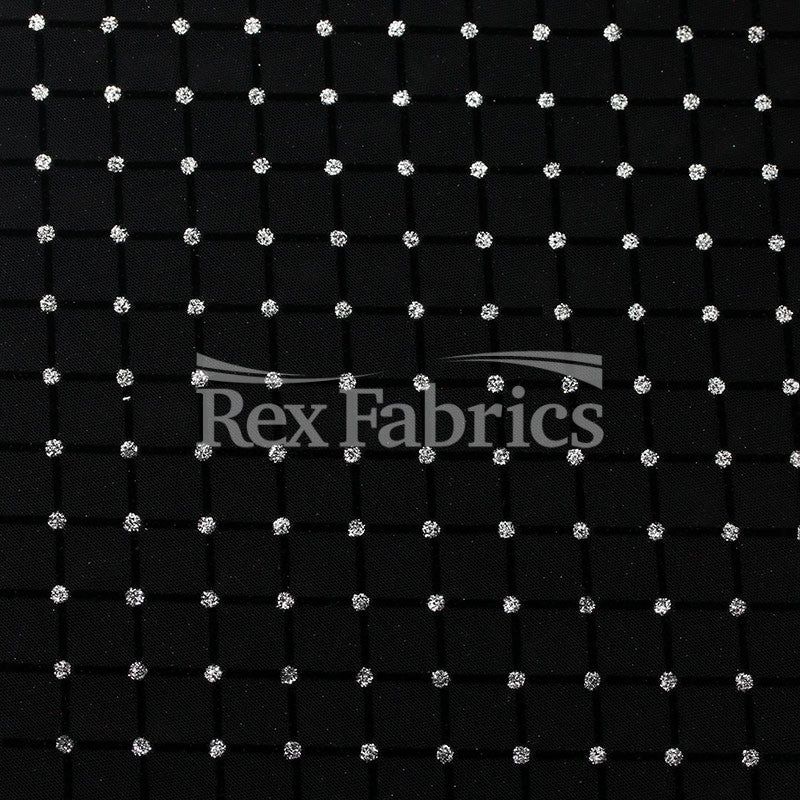 Glitter Diamond Mesh - Nylon Spandex Mesh fabric
