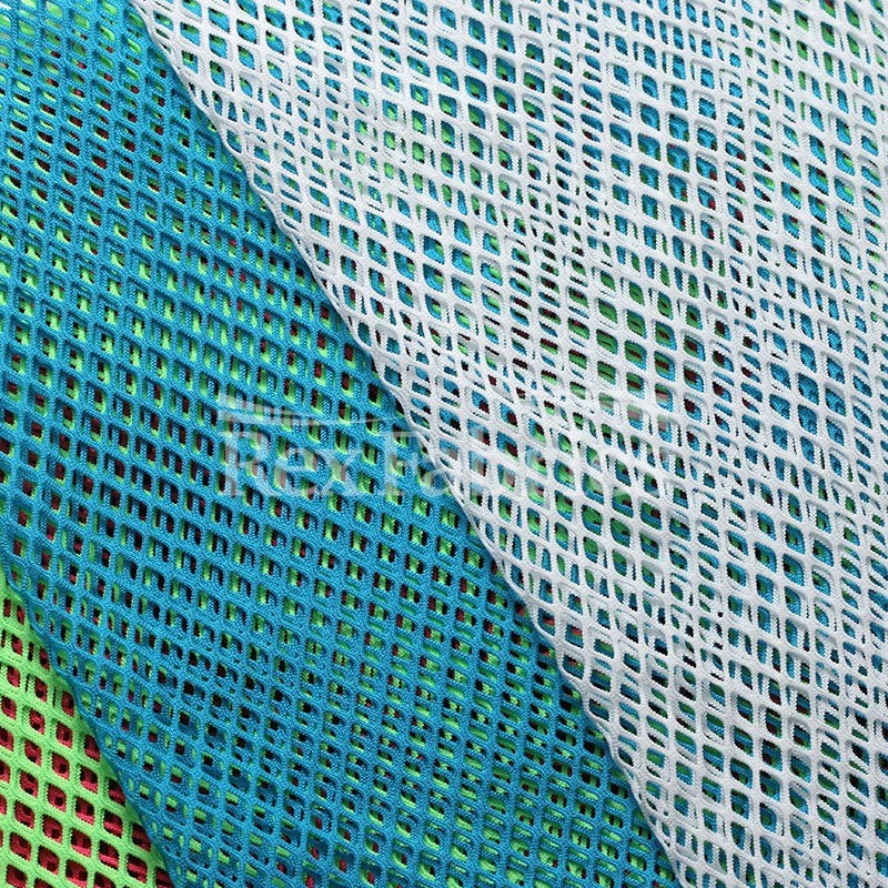 Lattice Mesh - 4-Way Stretch Poly Spandex Mesh in 6 Colorways fabric