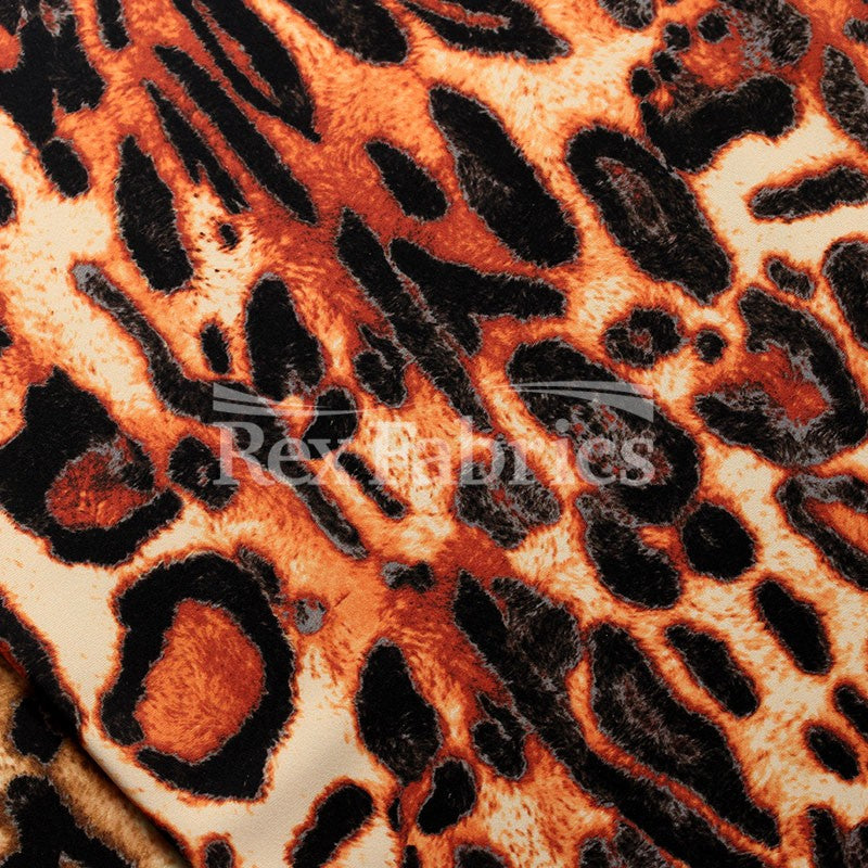 Leopard Skin - 4-Way Stretch animal printed fabric