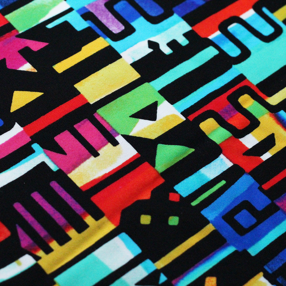 Afro Beat Printed Nylon Spandex fabric